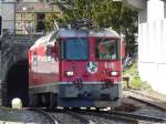 RhB -  Ge 4/4 619  bei Rangierfahrt im Bahnhof Arosa