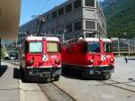 RhB - Lok Treff im Bahnhof Chur mit der Ge 4/4 622 und Ge 4/4 616 am 26.07.2009