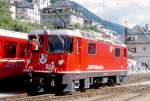 RhB - Ge 4/4II 622  AROSA  am 29.08.1998 in DISENTIS - THYRISTOR-STRECKEN-LOKOMOTIVE - bernahme 08.03.1984 - SLM5263/BBC - 1700 KW - Gewicht 50,00t - LP 12,74m - zulssige Geschwindigkeit 90 km/h.
