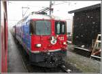 Ge 4/4 II 623  Bonaduz  mit Valserwasserzug in Ilanz.