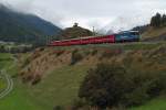 Kurz vor Ardez befindet sich am 24.09.2015 Ge 4/4 II 619  Samedan  mit dem R 1928 von Pontresina kommend auf der Fahrt nach Scuol-Tarasp.