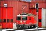 Ge 4/4 II 628  s-chanf  in Samedan.