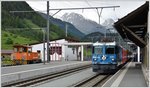 R1941 mit Ge 4/4 II 619  Samedan  in Zernez (08.06.2016)