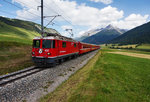 Die Ge 4/4 II 621 ist mit dem RE 1343 (Landquart - Klosters Platz - St.