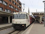 Ge 4/4 III 645  Tujetsch  steht im Bahnhof von Davos Platz am 12.