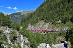 Ge 4/4 III 646 mit einem IR am 08.09.2020 bei Muot.