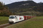 RhB Ge 4/4 III 643  EMS  aus Chur kommend am 20.