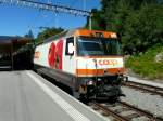 RhB - Ge 4/4 641 im Bahnhof Filisur am 26.07.2009