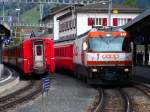 GE 4/4 III 641 in Bahnhof Klosters am 12.05.2010