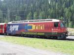 RhB Ge 4/4 III 652  Werbelok riri am 17.08.03 in Preda