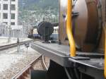 Ge6/6l 414(mit Salonzug)und 415 am 25.5.08 in Chur.Das Gelnde war ffentlich zugnglich.