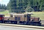 RhB - Ge 6/6I 413 am 01.09.1993 in PONTRESINA - STRECKEN-LOKOMOTIVE - bernahme 17.06.1929 - SLM3296/BBC2966/MFO - 940 KW - Gewicht 66,00t - LP 13,30m - zulssige Geschwindigkeit 55 km/h.