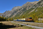 Ge 6/6 I 415 mit dem Pullman Classic Express am 16.10.2016 bei Bever.