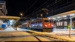 RhB Ge 6/6 II 707 mit Güterzug Pontresina - Landquart am 18.