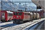 Ge 6/6 II 705  Pontresina/Puntraschigna  in Samedan.