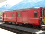 RhB - Gepckwagen D  4211 im Bahnhof von Samedan am 25.08.2007