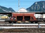 RhB - Gterwagen Fac 8703 im Bahnhof von Landquart am 26.07.2009