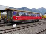 RhB - 125 Jahre Feier der RhB in Landquart mit dem Güterwagen Haiqq-tyz 5171 auf dem Werkstätte Areal am 10.05.2014