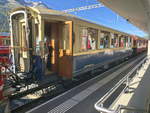 Pullmann Wagen im Zug nach Tirano am 30.
