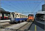 Gm 3/3 233 und ein Alpine Classic Pullman Wagen in Landquart.