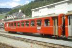 RhB - B 2349 am 01.06.1993 in Disentis - 2.Klasse Einheitspersonenwagen (Typ 1) - bernahme 29.05.1964 - FFA/SIG/RhB - Fahrzeuggewicht 18,00t - Sitzpltze 64 - LP 18,42m - zulssige Geschwindigkeit