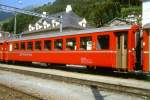 RhB - B 2353 am 02.08.1992 in Disentis - 2.Klasse Einheitspersonenwagen (Typ 1) - bernahme 10.07.1964 - FFA/SIG/RhB - Fahrzeuggewicht 18,00t - Sitzpltze 64 - LP 18,42m - zulssige Geschwindigkeit