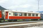 RhB - As 1141 am 30.08.1998 in Langwies - Historischer 1.Klasse Salonwagen 4-achsig - Baujahr 1931 - SIG - Fahrzeuggewicht 18,00t - Sitzpltze 32 - LP 16,40m - zulssige Geschwindigkeit 90 km/h -