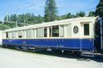 RhB - As 1142 am 25.10.1997 in Davos Platz - Historischer 1.Klasse Salonwagen 4-achsig ALPINE CLASSIC PULLMAN EXPRESS - Baujahr 1931 - SIG - Fahrzeuggewicht 20,00t - Sitzpltze 32 - LP 16,40m -