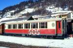 RhB - As 1144 am 09.07.1997 in Scuol - Historischer 1.Klasse Salonwagen 4-achsig - Baujahr 1931 - SIG - Fahrzeuggewicht 18,00t - Sitzpltze 32 - LP 16,40m - zulssige Geschwindigkeit 90 km/h -