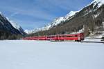 Engadin Skimarathon 2015: Auch usserst selten im Einsatz stehende Wagen konnten am 08.03.2015 beobachtet werden.