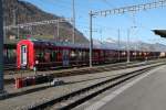 Die neuen Wagen für den Gliederzug der RhB sind in Landquart eingetroffen.Die Lok bespannten Züge sollen auf der Albulabahn eingesetzt werden.Ein Wagen besitzt ein spezielles Abteil für