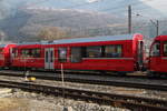 Neue von Stadler angelieferte Bit Universal Steuerwagen,abgestellt in Trimmis.20.02.18