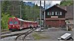 R1824 mit Steuerwagen BDt 1753 in Wiesen.