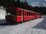 ABt 1702 mit Regio 286 in Davos Wolfgang, 28.12.2011.