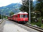 BE 4/4 515 bei der Einfahrt in Schiers am 12.07.07