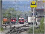 Station Untervaz-Trimmis mit Gm 4/4 241.