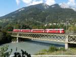 RhB - Regio mit dem Be 4/4 512 unterwegs bei Reichenau am 26.09.2011