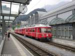 Be 4/4 516 am 6.8.2012 in Thusis als S2 nach Chur