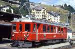 RhB - ABe 4/4 504 am 31.08.1993 in St.Moritz - Stammnetztriebwagen - bernahme 06.03.1940 - SWS/MFO/BBC/RhB - 440 KW - Fahrzeugewicht 40,00t - 1./2.Klasse Sitzpltze 12/28 - LP 18,00m - zulssige