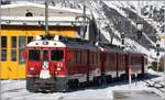 R1625 nach Tirano mit ABe 4/4 III 52  Brusio  und 56  Corviglia in Pontresina.