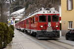 Dieselbe Komposition einen Tag später in Le Prese, wo die Bernina-Bahn zur Straßenbahn wird.