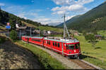 MGB Be 4/4 515 / Niederwald, 1. August 2022<br>
Leermaterialzug Oberwald - Fürgangen-Bellwald