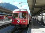 RhB - Triebwagen Be 4/4 511 im Bahnhof Chur am 20.09.2013