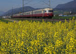 SBB Historic: Zufallsbild mit dem RAe 1053 bei Bettlach am 12.