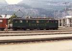SBB Deh 120 012-0 (ex Deh 4/6 916) Br�niggep�cktriebwagen aus 1942, Nostalgielok Meiringen, Museumlok, 2. August 1999.