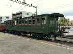 SBB Historic - Personenwagen 2+3 Kl  BC 321 im Bahnhof Lyss am 26.09.2010 ..