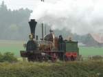 SBB Historic - Dampflok D 1/3 Limmat an einem verregneten Sontag bei einer Extrfahrt unterwegs bei Rti bei Bren am 16.10.2010    