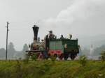 SBB Historic - Dampflok D 1/3 Limmat an einem verregneten Sontag bei einer Extrfahrt unterwegs bei Rti bei Bren am 16.10.2010  