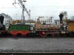SBB Historic - Dampflok D 1/3 Limmat an einem verregneten Sontag bei einer Extrfahrt unterwegs in Solothurn am 16.10.2010  