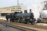 10 Jahre SBB Historic.Jubilumsfahrt mit B 3/4 1367(1916)
Die Schlepptenderlok in Rotkreuz.Beim Wasserfassen musste sie 
nochmals umsetzen,weil der Schlauch zu kurz war.Rotkreuz.19.02.11 